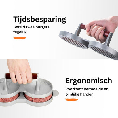 NP Goods Dubbele Hamburgerpers