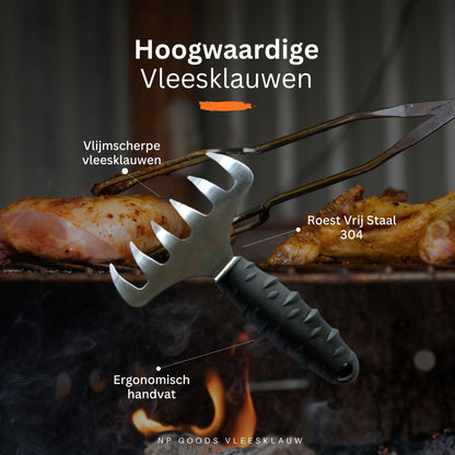 NP Goods Vleesklauwen - Voor pulled pork en kip - BBQ Accesoires