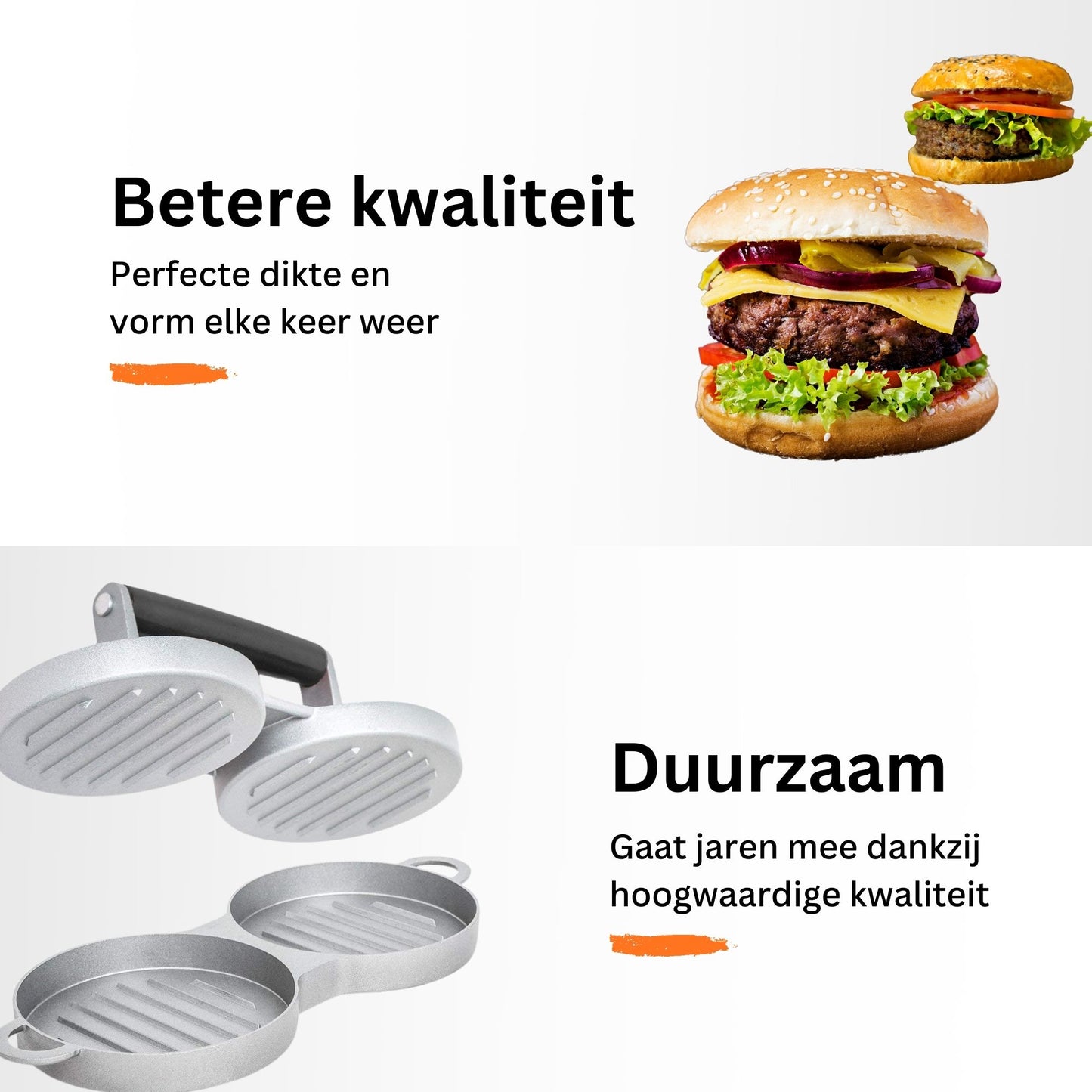 NP Goods Dubbele Hamburgerpers