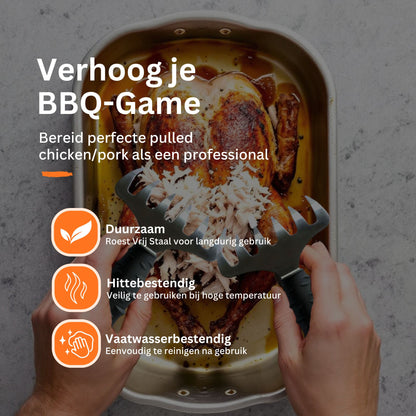 NP Goods Vleesklauwen - Voor pulled pork en kip - BBQ Accesoires